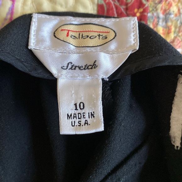 Talbots trouser/pants/slacks. Zip front. Flat key pockets. Stretch. Size 10. - Picture 6 of 7